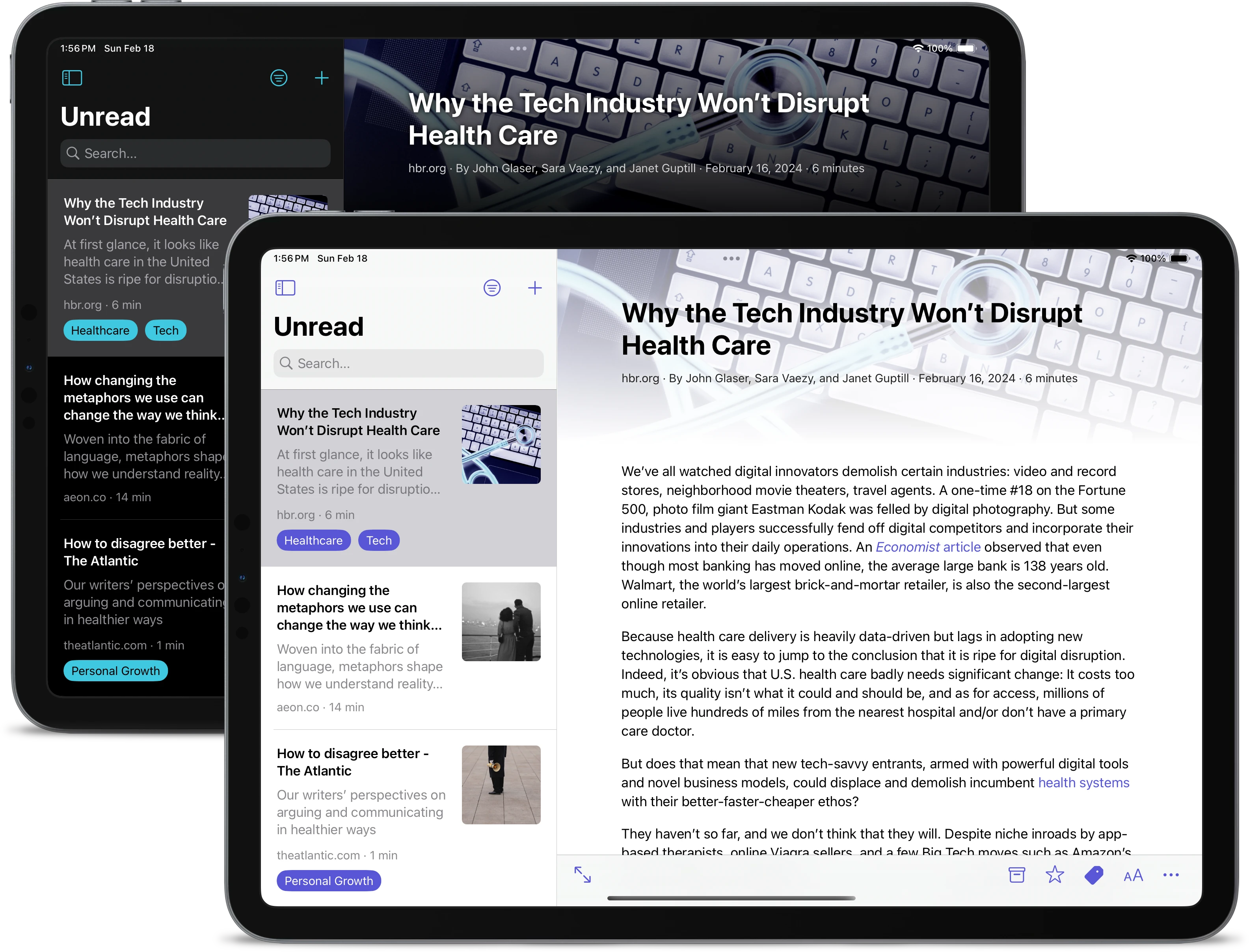 Screenshot examples of themes and accent colors.